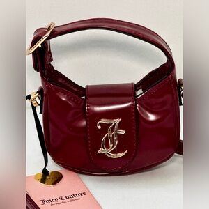 Juicy Couture Overstated Mini Bag With Handle Glossy Red